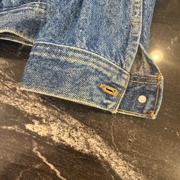 Vintage Lee Denim Jacket Mens Medium Blue Riders Trucker Workwear MiUSA USA 101J - Picture 5 of 15